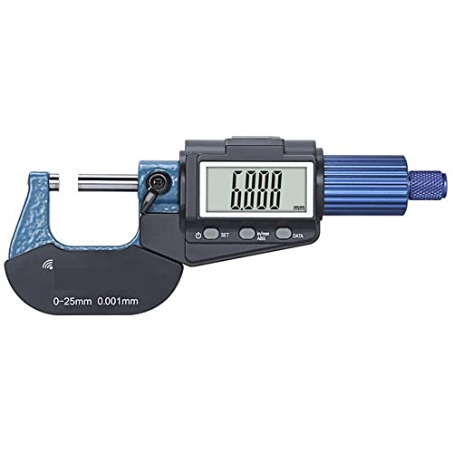 Mikrometer, 0,001mm Elektronisches Außendurchmesser 0-25-50-75-100mm Digital-Mikrometer-Messgerät Maßnahme Bluetooth-kompatible Datenübertragung(75-100mm) von BASSFLY
