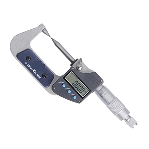 Mikrometer, 0-25 mm 0,001 mm digitaler Doppelpunkt Außenmikrometer elektronischer Carbidspitze Messwerkzeuge Mikrometer, 0-25 mm 0,001 mm digitaler Doppelpunkt Außenmikrometer elektronischer Carbidspitze Messwerkzeuge von BASSFLY