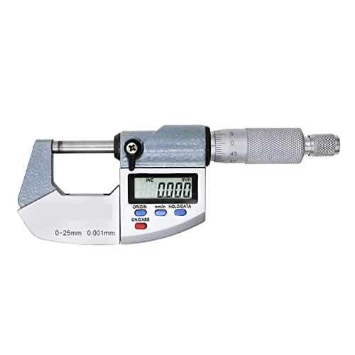 Mikrometer, 0-25 mm Mikron Digitales Außenmikrometer elektronischer Mikrometermessgeräte 0,001 mm Digitalmessgeräte Messwerkzeuge(50-75mm) von BASSFLY