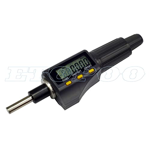 Mikrometer, 0-25mm 1 Zinch Digital Micromaster Mikrometer Kopf 0,001 mm Elektronische Außenmessgerät Carbid Tipp Messwerkzeuge Bremssattelmesser(Micrometer head) von BASSFLY