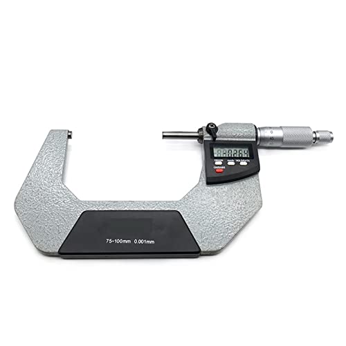 Mikrometer, 0-25mm 25-50mm 50-75mm 75-100mm 0,001 mm elektronisches Außendurchmesser digitaler Mikrometermessgerät Micrometer Messwerkzeuge(75-100mm 0.001) von BASSFLY