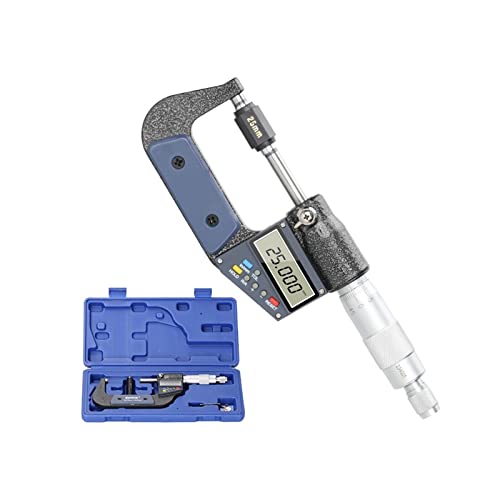 Mikrometer, Digitales Mircometer 0-25/50/75/100mm Genauigkeit 0,001 mm Digitalcontainer for Out-Durchmesser-Messwerkzeug Außenmircometer(50-75mm) von BASSFLY