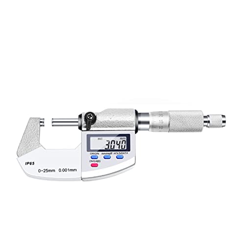 Mikrometer, Digitalmikrometer hoher Präzisions-Außendurchmesser Wandstätte 0,001 wasserdichte elektronische 0-25-50 mm(IP65 waterproof,0-25mm) von BASSFLY
