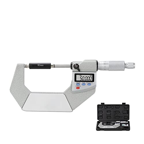 Mikrometer, Mikrometer IP65. Außerhalb digitaler Mikrometer 0-25/50/75 / 100mm 0,001 mm Wasser/Öldichte Elektronische Messgerät Messgerät(50-75mm) von BASSFLY