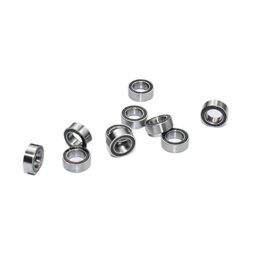 Miniaturlager, 10 Stück, mehrere Größen, 63–148RS, Chromstahl, gummigedichtet, Hochgeschwindigkeitsteile for mechanische Ausrüstung (MR106RS 6 x 10 x 3 mm),Bearing(MR117RS 7x11x3mm) von BASSFLY