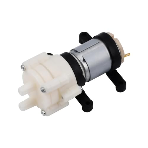 Poolpumpe, R385 Wasserpumpe 12V Membranpumpe Pumpe 6V Kleine Miniatur Wasserpumpe Haushalt Aquarium(2Pcs) von BASSFLY