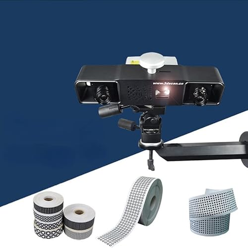 BASSFLY Referenzpunktmarkierungen, 3D-Scan-Markierungspunkt Fotografischer 3D-Scanner-Markierungspunkt Lesemaschine Zielpunkt 100 m für kompatible 3D-Scanner(Type 4) von BASSFLY