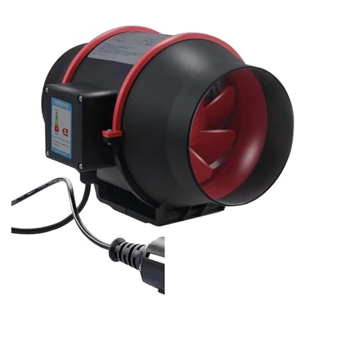Rohrventilator, 1 Stück Abluftventilator, 100 Mm, Geschwindigkeitsregelung, Gemischter Durchfluss, Inline-Ventilator Mit Variabler Geschwindigkeitsregelung, Hohe Geschwindigkeit, Leise Abluftventilato von BASSFLY