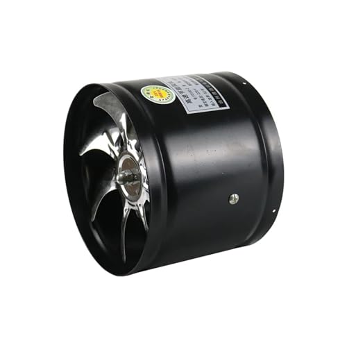 Rohrventilator, 4/6/7/8 Zoll Inline-Kanalventilator Luftventilator Metallrohr Belüftung Abluftventilator Dunstabzugshaube Küchenwandventilator Kanal Dachbodenventilator(4inch) von BASSFLY