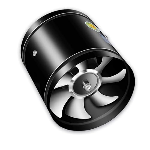 Rohrventilator, 4''6''8'' Rohr Abluftventilator Luft Ventilator Metall Rohr Belüftung Abluftventilator for Dropshipping(6inch) von BASSFLY