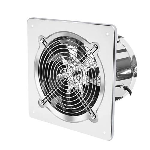 Rohrventilator, 6''7'' Booster Fan Extractor Abluftventilator Belüftung Rohr Fan for Badezimmer Wc Küche Wand Fenster Edelstahl Fan(6inch) von BASSFLY