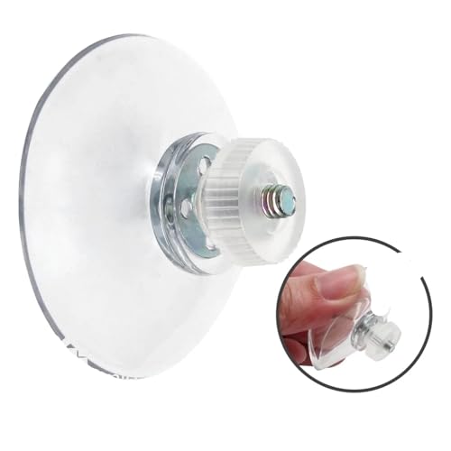 Saugheber, 5/10 Stück Saugnäpfe mit Schraube 25/32/41/53 mm Kunststoff-Sauger-Pad-Halter PVC-Sauger(25mm (0.98inch),10 PCS) von BASSFLY