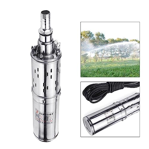 Solar springbrunnen für außen 12V 24V 48V Solar Wasserpumpe Tiefbrunnenpumpe Tauchpumpe Bauernhof Landwirtschaft Bewässerung Tiefbrunnenpumpe 60M Lift Wasserpumpe(180W-12V) von BASSFLY