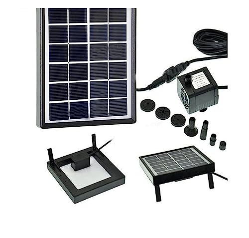 Solar springbrunnen für außen 175L/H Bürstenlose Solar Power Wasserpumpe Set Spray Panel Kit Wasserfall Brunnen Pumpe Fischteich Wasserpumpe Garten brunnen Dekor von BASSFLY