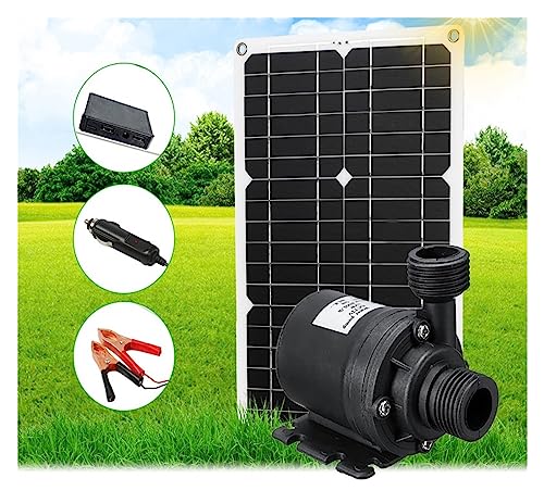 Solar springbrunnen für außen 180W 800L/H Aquarium Tank Pumpe Solar Power Wasserpumpe Kontinuierliche Arbeit 12V Bürstenlosen Motor Energie-einsparung mit Power Lagerung Box von BASSFLY