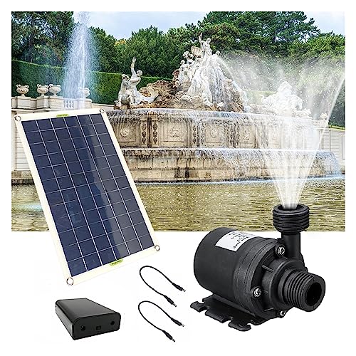 Solar springbrunnen für außen 800L/H 50W Solar Tauch Aquarium Solar Teichpumpe Ultra-Leise Fischteich Brunnen Pumpe for Hause kleine Aquarium von BASSFLY