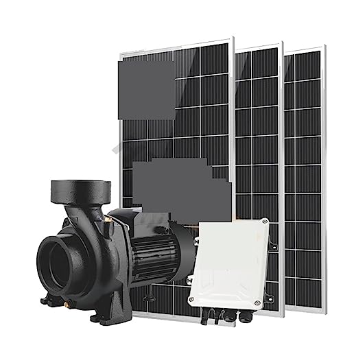 Solar springbrunnen für außen DC-Oberflächenwasserpumpe for Bewässerungssteuerung, solarbetriebenes, oberflächenmontiertes Damm-Wasserdruckerhöhungspumpen-Kit von BASSFLY