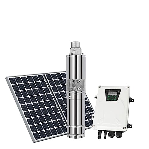 Solar springbrunnen für außen DC-Solar-Tauchpumpe mit tiefem Rohr und Brunnenwasserpumpe, MPPT-Controller, DIY-Mini-Solarpanel von BASSFLY