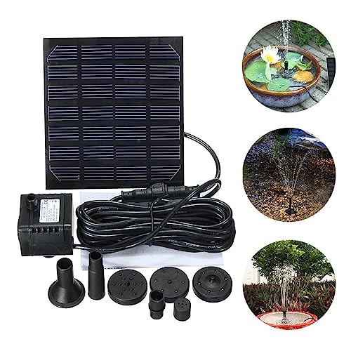 Solar springbrunnen für außen Solar Power Panel Wasserpumpe Garten Bürstenlosen Teich Brunnen Pool Wasserpumpe Aquarium Fisch Wasserpumpe 7 V 1,5 W von BASSFLY