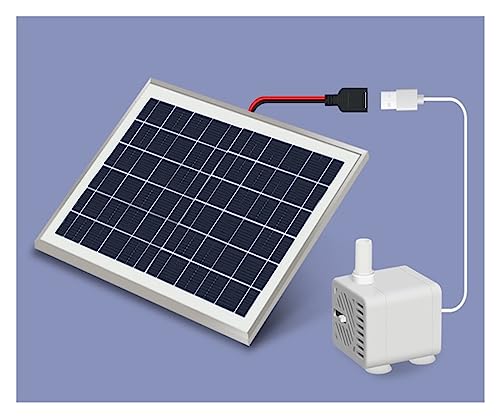 Solar springbrunnen für außen Solarwasserpumpe Wasserzirkulationssystem Fischteich Filterbrunnen Kleine automatische Wasser-Aquarium-Umwälzpumpe(3.3W) von BASSFLY