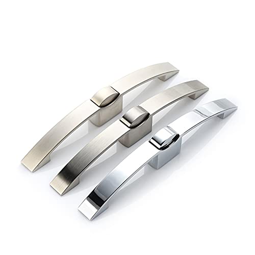 Wohnwagen-Türgriff Camper-Autokabinett-Verriegelungsgriff-Push-Schloss RV. Caravan Boot Lock Schublade Latch Button Schloss Möbel Türsperre Hardware(Pearl Nickel 128mm) von BASSFLY