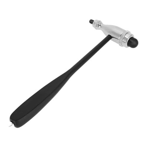Neurologischer Reflexhammer, Trömner Neurologischer Reflexhammer, Reflexhammer Trömner Schlaghammer, mit Pinsel und Nadel, Reflexhammer für Hautreflexe und Oberflächenreaktionen, Schwarz von BASTOUR