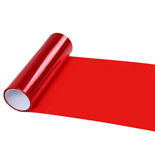 Scheinwerfer Folie Tönungsfolie Aufkleber, Scheinwerfer Folie Rot, Scheinwerfer Tönungsfolie, Rückleuchten Folie Aufkleber, Selbstklebende Scheinwerfer TailLights Tönung Vinyl Film,Auto Folie Rot von BASTOUR
