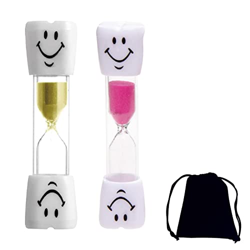 Shopp Sanduhr Timer,Sanduhr Timer,Glas Timer,Sanduhr-Set,Mini-Sanduhr,Dekorative Sanduhr,Buntes Sanduhren Set,Sanduhren Set,Sanduhr für Kinder,2 Stück von BASTOUR