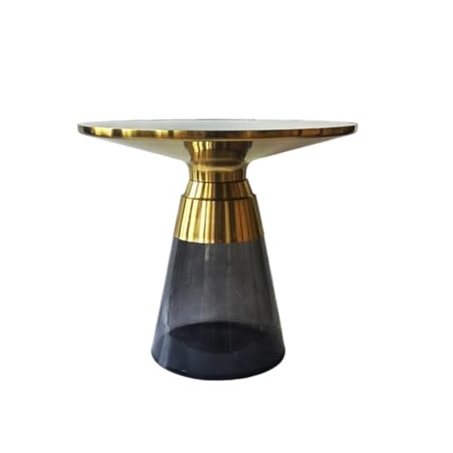 BASXDRFXZ Beistelltische Glas Tee Tisch Moderne Wohnzimmer Hause Kleine Wohnung Farbe(A) von BASXDRFXZ