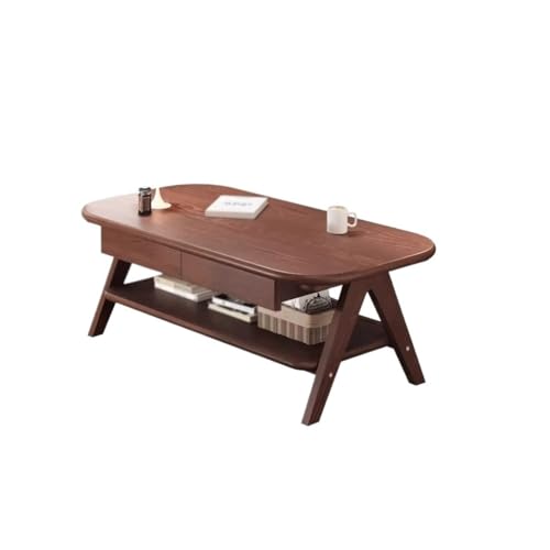 BASXDRFXZ Beistelltische Moderne Kleine Hause Wohnung Einfache Doppel-Schicht Wohnzimmer Tisch Tee Massivholz Kaffee BASXDRFXZ Beistelltische Moderne Kleine Hause Wohnung Einfache Doppel-Schicht Wohnzimmer Tisch Tee Massivholz Kaffee von BASXDRFXZ