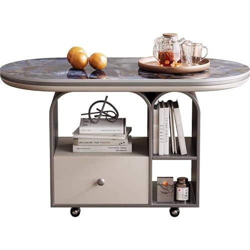 BASXDRFXZ Industrieller Stil Einfacher Abnehmbarer Couchtisch aus Edelstahl, moderner Trolley, Wohnzimmer, kleines Haus, Sofa, Felsplatte, Beistelltisch BASXDRFXZ Industrieller Stil Einfacher Abnehmbarer Couchtisch aus Edelstahl, moderner Trolley, Wohnzimmer, kleines Haus, Sofa, Felsplatte, Beistelltisch von BASXDRFXZ