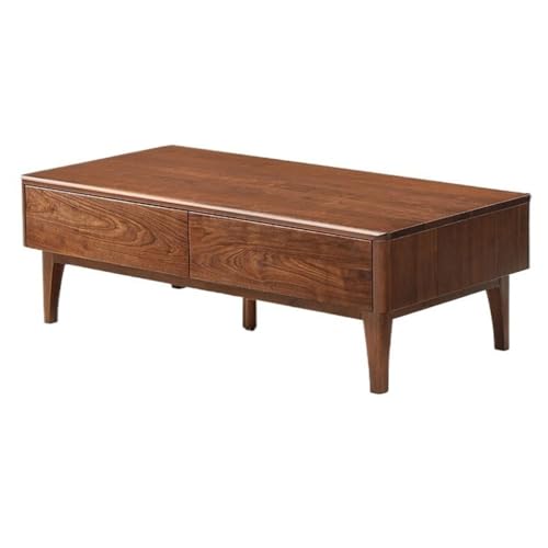 BASXDRFXZ Industrieller Stil Leichter Luxus-Aufbewahrungsschrank, Wohnzimmer, einfaches Zuhause, kleine Wohnung, Massivholz-Couchtisch, Schlafzimmer-Beistelltisch(120cm) von BASXDRFXZ