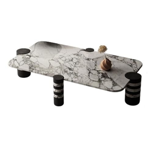 BASXDRFXZ Industrieller Stil Marmor Couchtisch Rechteckig Einfache Wohnzimmer Home Kreativer Aus Holz von BASXDRFXZ