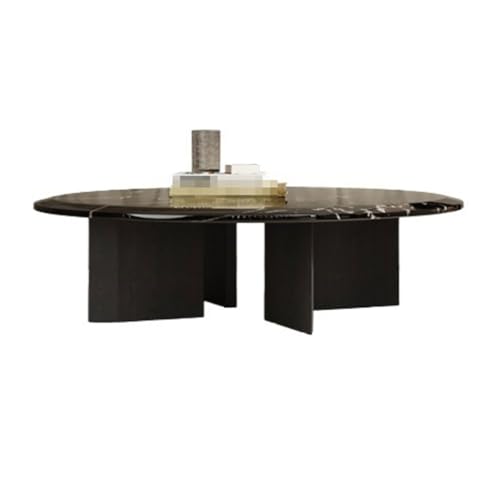 BASXDRFXZ Industrieller Stil Runder Couchtisch aus Holz, Marmor, Wohnzimmer, Zuhause, kreativer for Schlafzimmer, niedriger Tisch von BASXDRFXZ