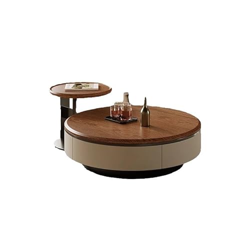 BASXDRFXZ Industrieller Stil Walnuss Runder Couchtisch TV-Schrank Combo Modern Minimalist Wohnzimmer Haushalt BASXDRFXZ Industrieller Stil Walnuss Runder Couchtisch TV-Schrank Combo Modern Minimalist Wohnzimmer Haushalt von BASXDRFXZ
