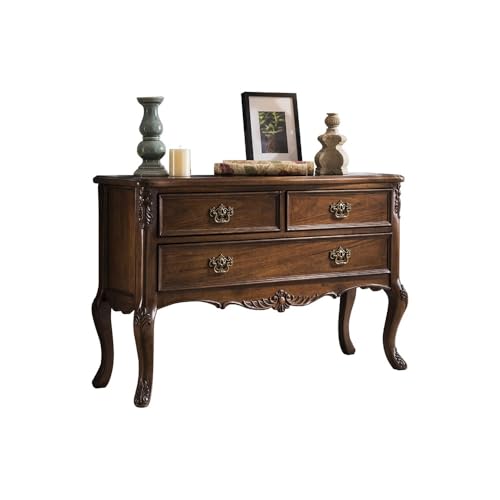 BASXDRFXZ Konsolentische 120cm/47Zoll Massivholz-Eingangsschrank mit Retro-Flur-Wohnzimmer Dekokonsole, für Diele, Büro, Schlafzimmer etc von BASXDRFXZ