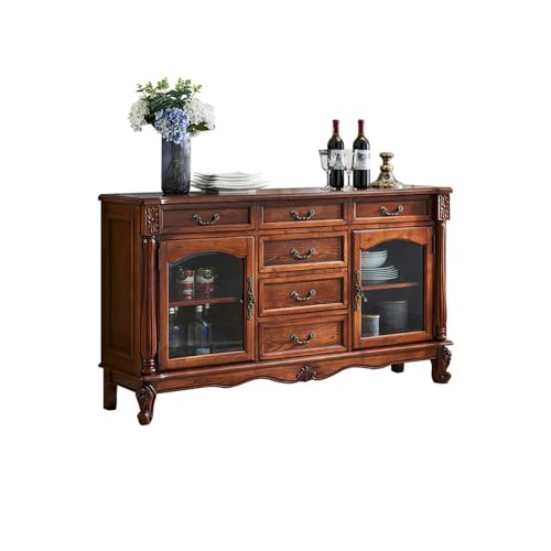BASXDRFXZ Konsolentische 130cm/51Zoll Massivholz-Anrichte mit Haushalts-Eingangs-Aufbewahrungskonsole, für Küche, Wohnzimmer, Diele, Korridor etc von BASXDRFXZ