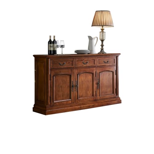 BASXDRFXZ Konsolentische 135cm Massivholz-Haushalts-Anrichte Eingangstisch mit Schubladen-Lagerung, für Küche, Wohnzimmer, Schlafzimmer, Flur, Diele etc von BASXDRFXZ