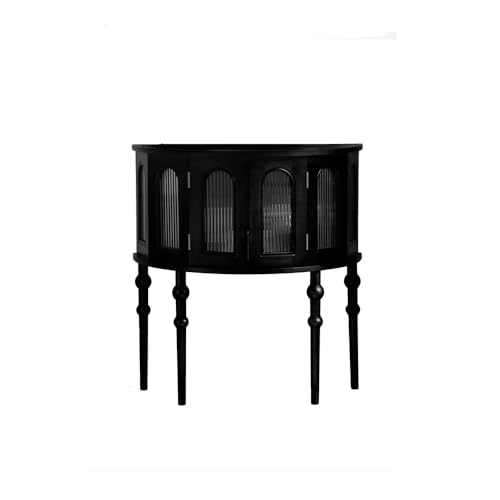 BASXDRFXZ Konsolentische 80cm/31 Schwarzer Aufbewahrungskommode & Nachttisch - Multifunktionale Lösung für Flur, Sofa, Wohnzimmer, Schlafzimmer von BASXDRFXZ