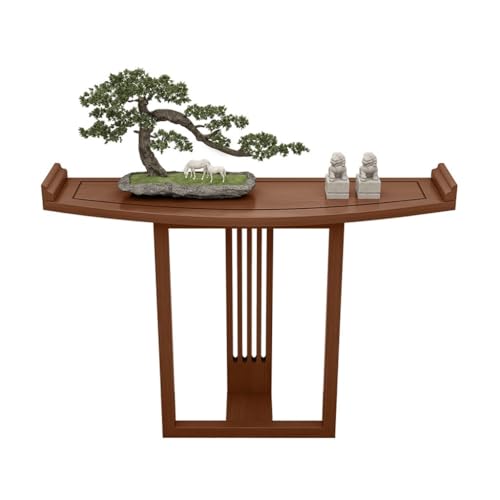 BASXDRFXZ Konsolentische Chinesischer Massivholz-Eingangstisch, Foyer, Gang, Korridor, Eingangstisch, Heimwand, Gebogener Schreibtisch von BASXDRFXZ