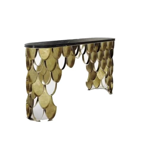 BASXDRFXZ Konsolentische Einfacher, Wandmontierter Konsolentisch Aus Marmor Und Edelstahl Im Eingangsbereich Mit Blick Auf Die Terrasse Und Das Wohnzimmer BASXDRFXZ Konsolentische Einfacher, Wandmontierter Konsolentisch Aus Marmor Und Edelstahl Im Eingangsbereich Mit Blick Auf Die Terrasse Und Das Wohnzimmer von BASXDRFXZ