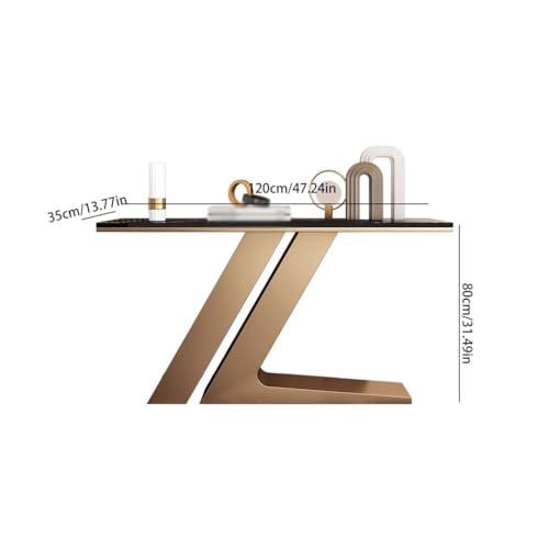 BASXDRFXZ Konsolentische Einfacher Einstieg, High-End-Marmor-Eingangstisch, Wohnzimmer, Kreative Kunstwand-Eingangstisch von BASXDRFXZ