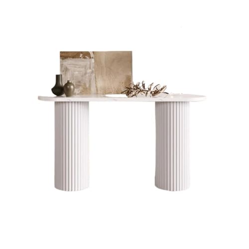 BASXDRFXZ Konsolentische Einfacher Moderner Halbrunder Konsolentisch Home Art Marmor-Konsolentisch von BASXDRFXZ
