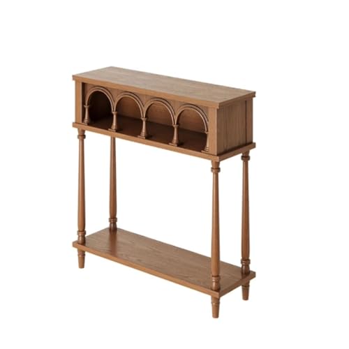 BASXDRFXZ Konsolentische Hause Wohnzimmer Massivholz Bogen Veranda Tisch Eingang Wand Veranda Tisch Rack von BASXDRFXZ