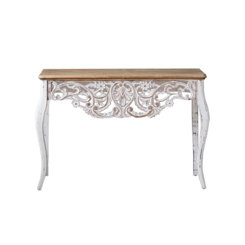 BASXDRFXZ Konsolentische Nordic Retro Geschnitzt Eingang Tisch Mode Dekorative Rahmen Wohnzimmer Eingang Dekorative Tisch von BASXDRFXZ