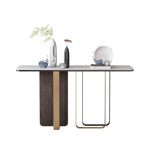 BASXDRFXZ Konsolentische Schlichter Eingangsbereich-Schrank, Extrem Schmaler Eingangstisch Aus Eisenschiefer, Büro-Endansicht-Schreibtisch(M:120CMX35CMX85CM) von BASXDRFXZ
