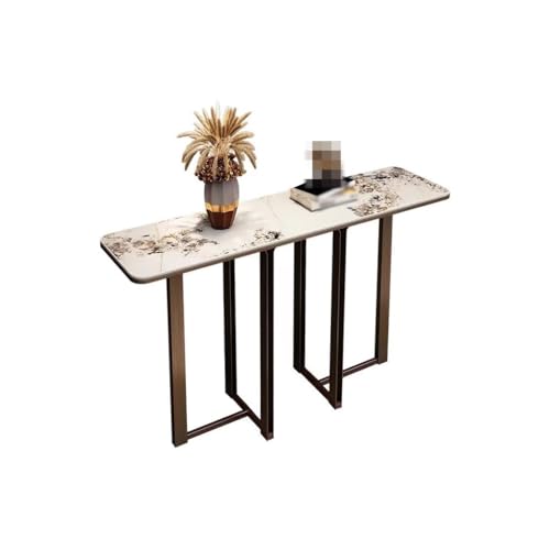 BASXDRFXZ Konsolentische Schlichter Wohnzimmer-Konsolentisch, Extrem Schmaler Wandkonsolentisch, Home-Fashion-Einstiegskonsolentisch Aus Schiefer von BASXDRFXZ