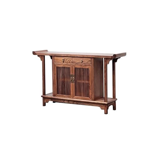 BASXDRFXZ Konsolentische Veranda-Schrank im chinesischen Stil, Holz-Veranda-Tisch, Eingang, Zen-Veranda-Möbel von BASXDRFXZ