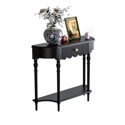 BASXDRFXZ Konsolentische Wohnzimmer Wand Retro Eingang Veranda Einfache Foyer Massivholz Dekorative Schrank von BASXDRFXZ