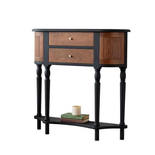 BASXDRFXZ Konsolentische Wohnzimmer Wand Retro Konsole Tisch Hause Massivholz Lagerung Vitrine von BASXDRFXZ